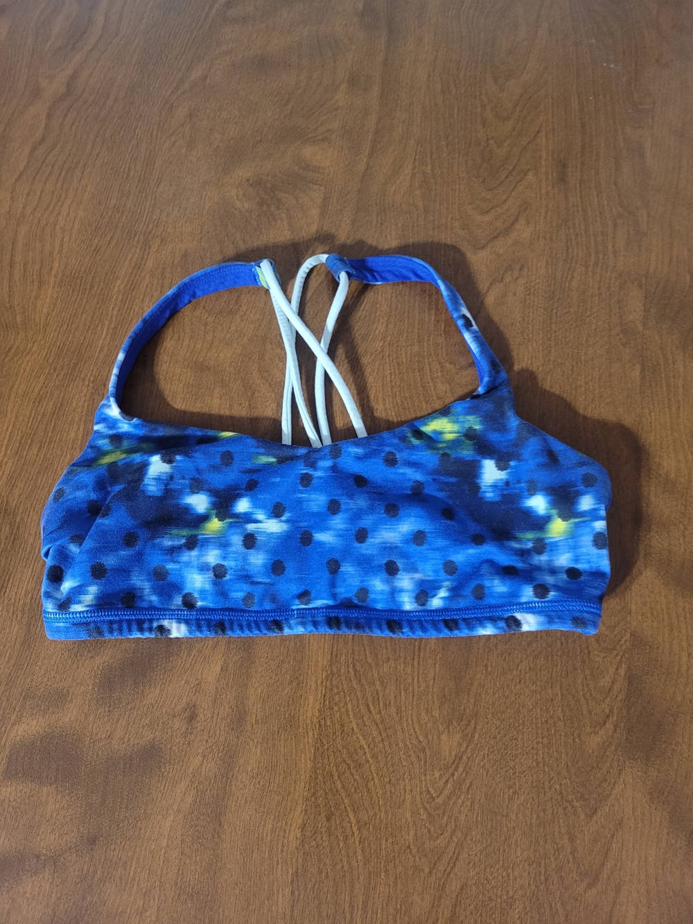 lululemon athletica Blue Multi Strappy Sports Bra